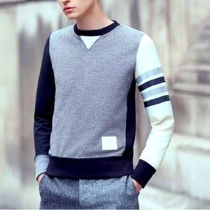 Thom Browne Mr. Porter Vintage Colorblock Tee long sleeve sweater shirt Tricolor